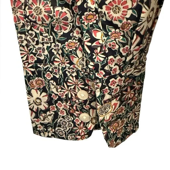 NWT J. Crew Liberty Fabric White Garden Slim Perfect Button Down Shirt Size 4 - Picture 3 of 13